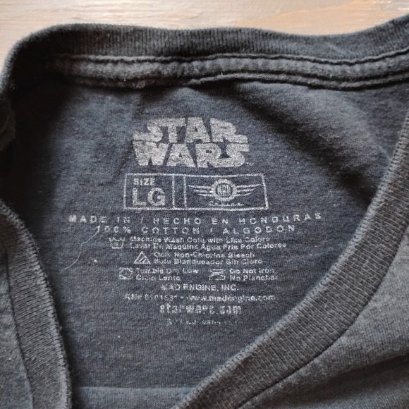 Star Wars Millennium Falcon T Shirt Mens Large Black Colorful Cross Section - Picture 3 of 8